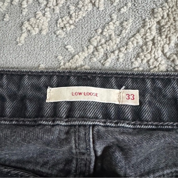 Levi's Premium LOW LOOSE JEANS black wide leg 33 - Picture 5 of 13